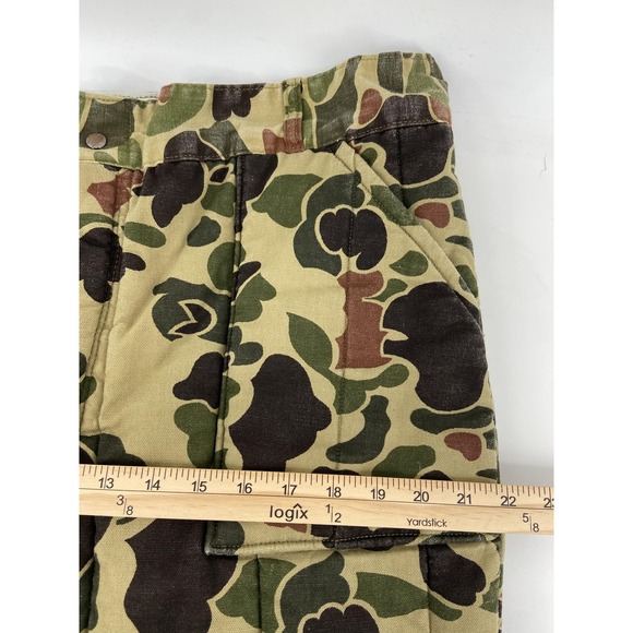 Black Sheep Pants Mens XLarge Brown Duck Camo Insulated Quilted Hunting - Picture 5 of 10